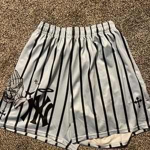 Asap culture black and blue stripe shorts- brand new- men’s medium